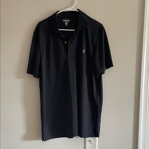 Izod Men's Black Polo with Subtle Logo